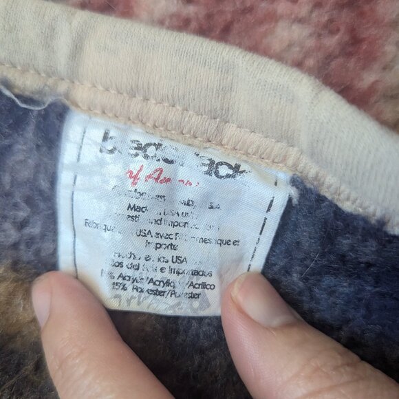 Biederlack Southwestern Style Blanket Reversible Fleece Native Inspired Abstract - Picture 8 of 9